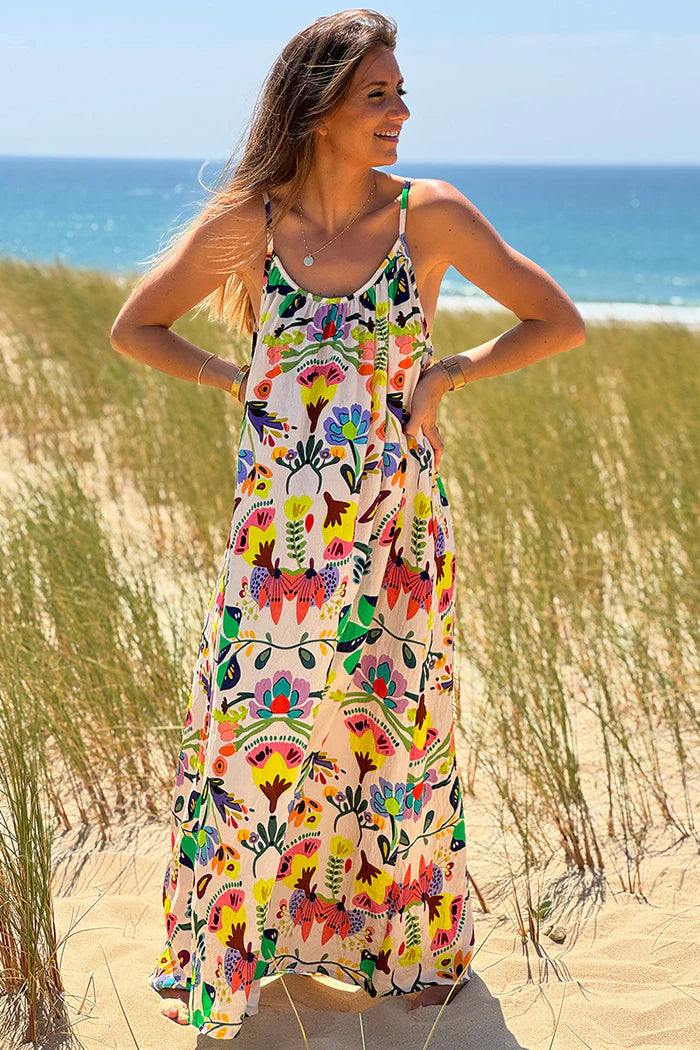 Multicolor Floral Maxi Dress