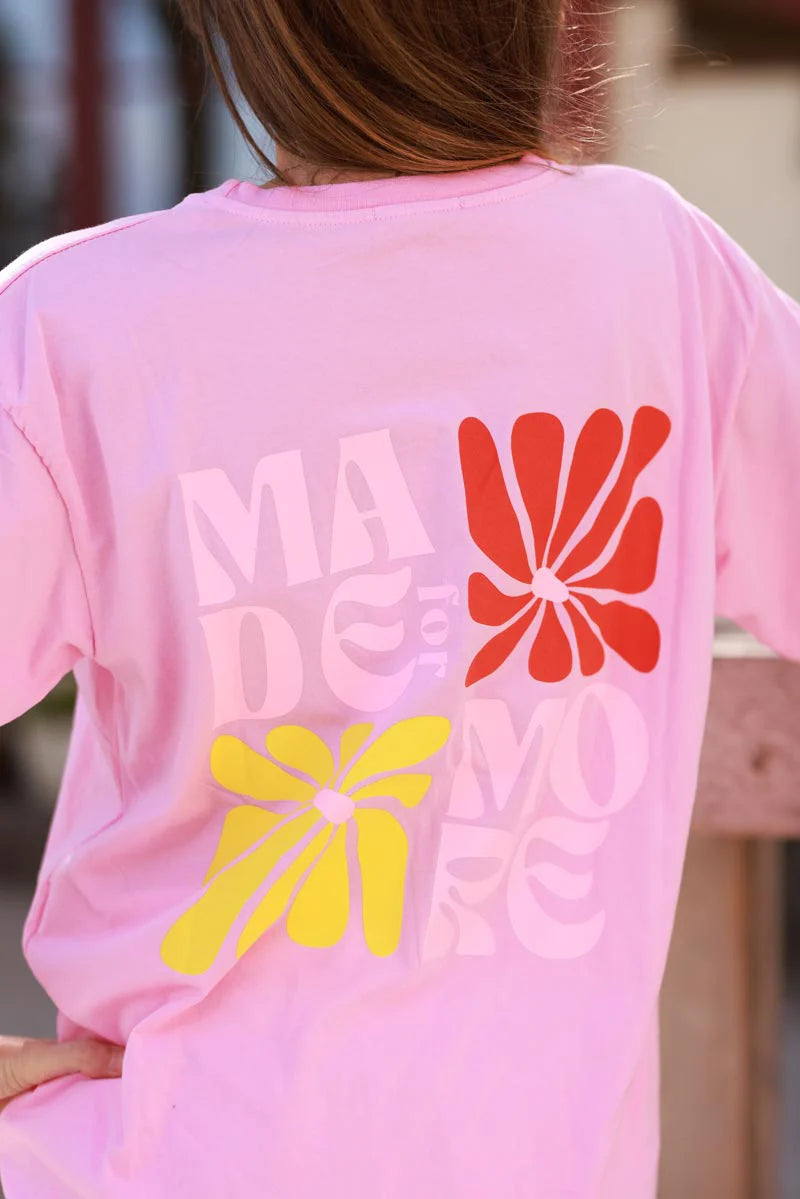 Pink Hibiscus Surf Style Tee