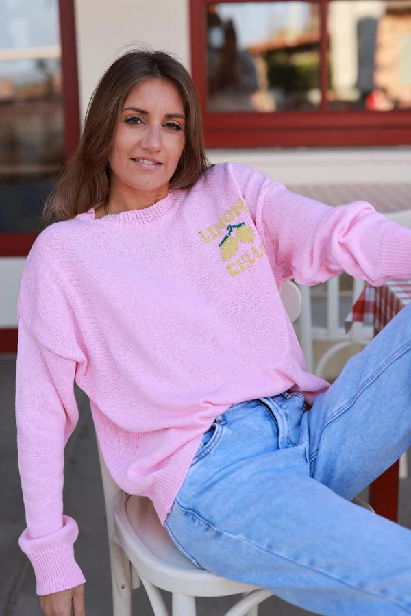 Pink Limoncello Knit Sweater