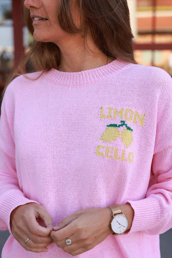 Pink Limoncello Knit Sweater