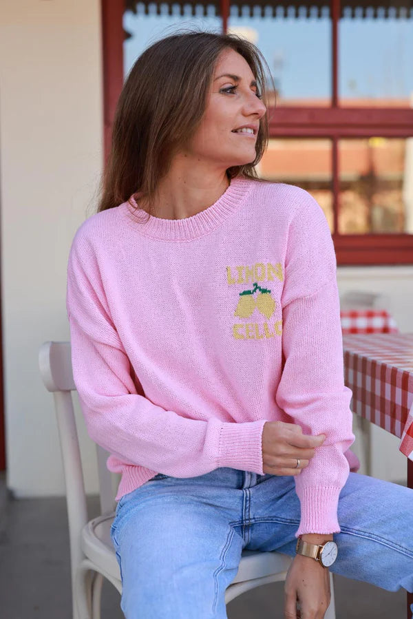 Pink Limoncello Knit Sweater
