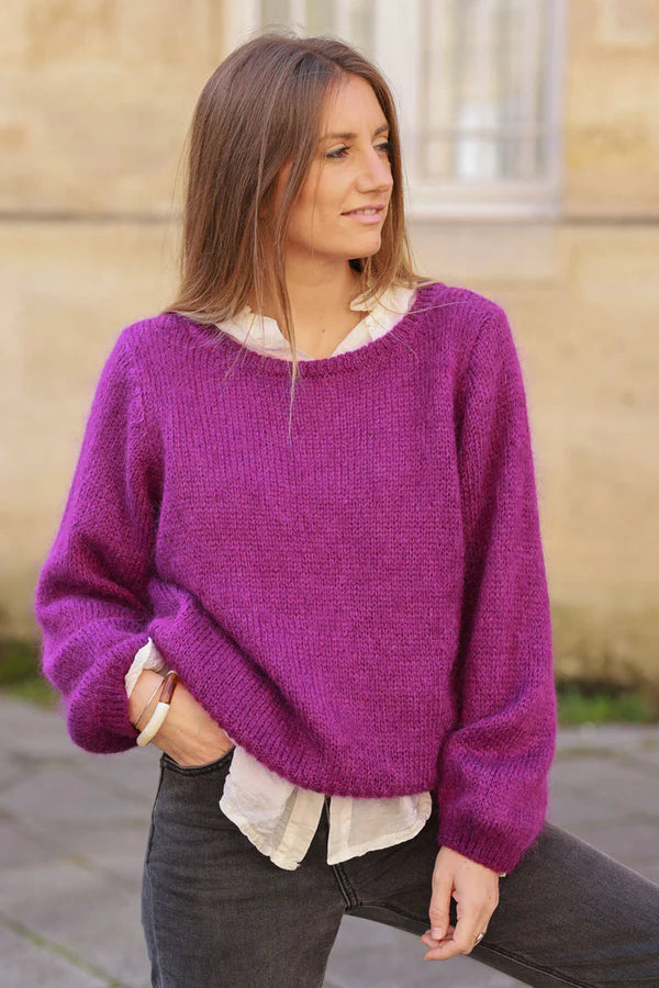 Purple mohair sweater online