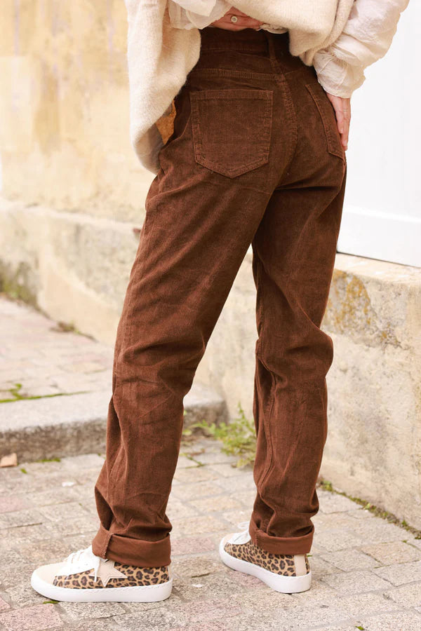 Chocolate Brown Corduroy Pants