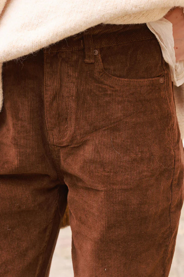 Chocolate Brown Corduroy Pants