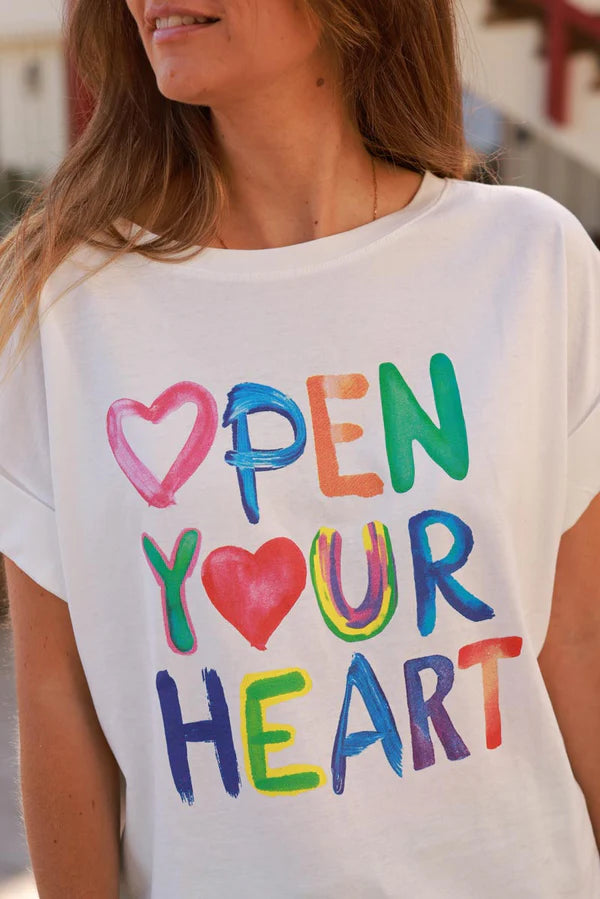 Cream “Open Your Heart” Art Print Tee
