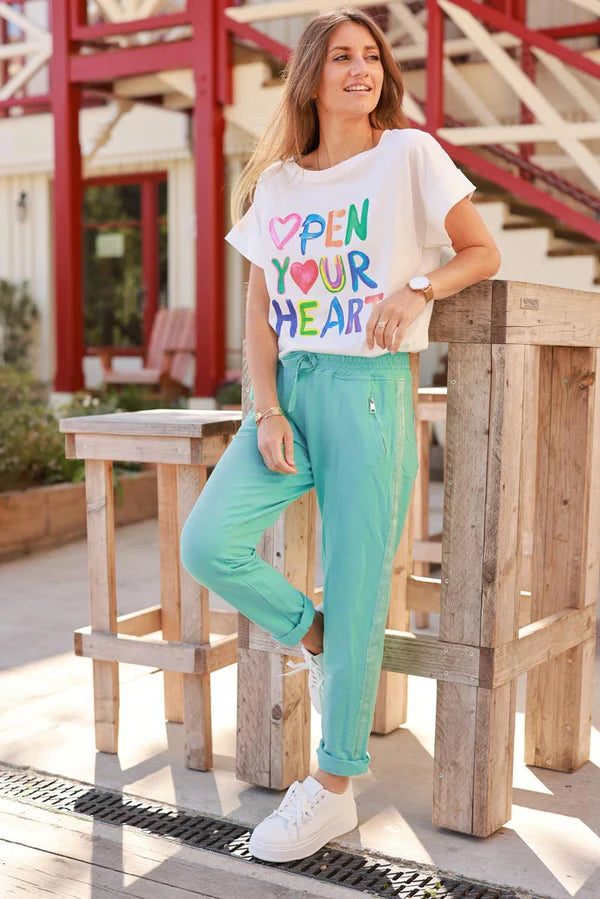 Cream “Open Your Heart” Art Print Tee