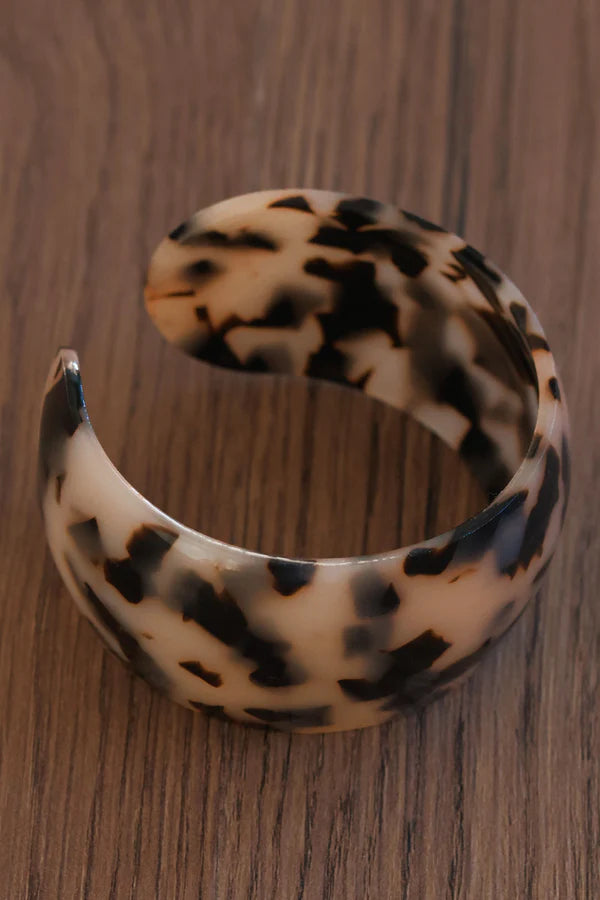 Faux Tortoise Cuff Bracelet