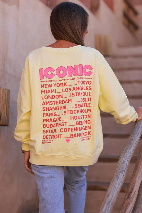 Light Yellow Iconic Jersey Sweater