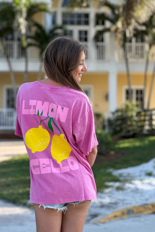 Pink Jersey Knit Limoncello Tee